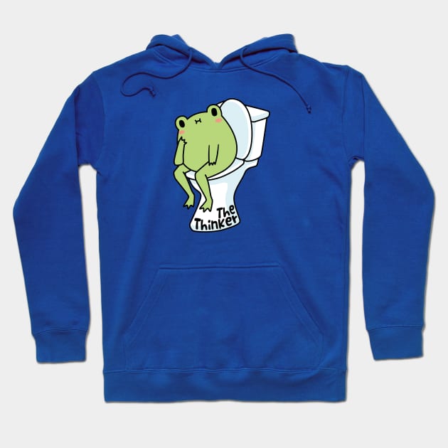 The Thinker Frog Meme Hoodie by ElectricFangs